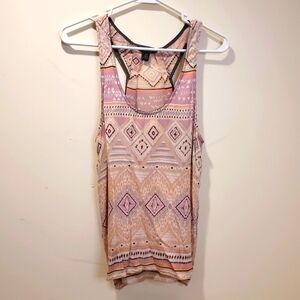 America Eagle Outfitters Asimetric Print  tank top size M